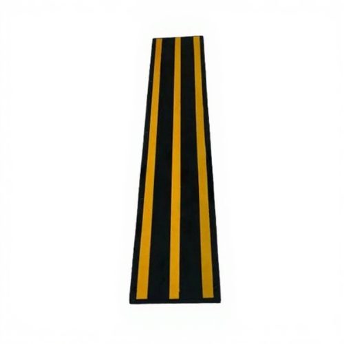 Besto Reflective UV Protected Flat Pattern Rubber Wall Guard with Yellow Strip