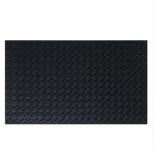 Black Anti Static Oil Resistant Non Slip Rectangular Industrial Rubber Floor Mat