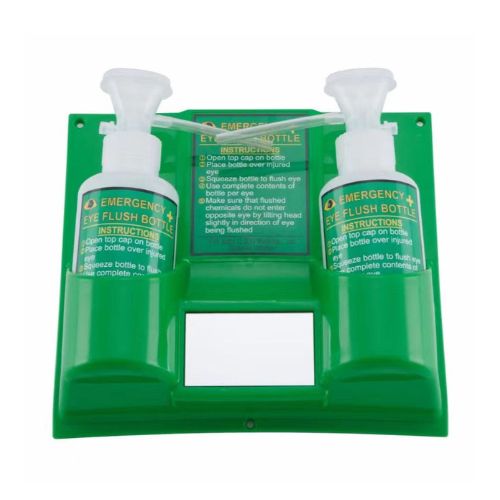 EWB02 Emergency Wall Mount Eye Wash Double Bottle Station